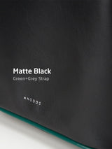 BAZAS bucket leather bag / Matte Black