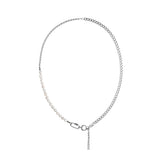 [1136] Eve Pearl Chain Necklace