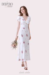 Florayu Flower V Long Dress