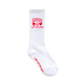 Love peace Logo socks White