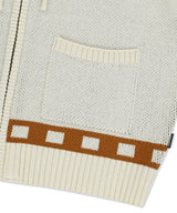 HOCKEY KNIT ZIP-UP HOODIE