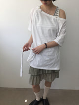 Rosa Asymmetrical Frill Skirt  (3color)