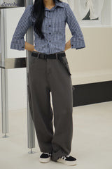 Mild Cotton Checkered Collar Shirt