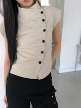Chuser Cargo Strap Pintuck Bootcut Pants