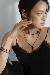 オニキスドロップネックレス (2 size)