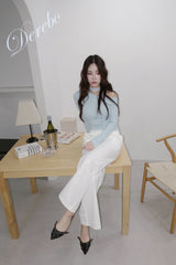 Sky Choker Unbalanced Off-Shoulder Long Sleeve T-Shirt