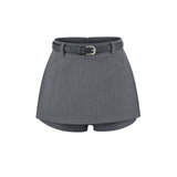 Serilda Pinstripe Belted Skort