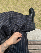 No.1300 Nストライプデニムワイドパンツ