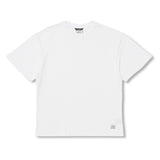 セミオーバーサイズ無地Tシャツ ホワイト/ブラック