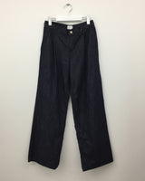 Indigo one-tuck selvage denim (1color)