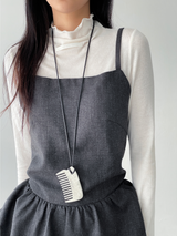 balloon strap blouse