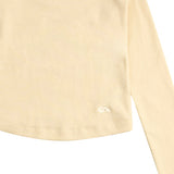 スタンダードリブド長袖クロップドTシャツ_SYS4TS55EY