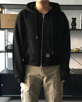 DP ワークパッチクロップフーデッドジップアップ (2C)