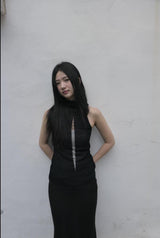 bebe halter knit (black)