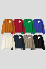 LMN Mile Cropped Oversized Fit V-neck Knitwear (8 colors)