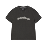 25SS シューティングロゴピグメントウーマン半袖Tシャツ チャコール
