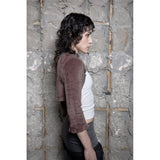 LACE TRIM HAIRY BOLERO