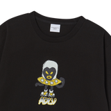 25SS ハートエイリアンショートスリーブTシャツ ブラック