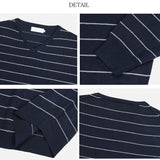  DAILY STRIPE V NECK KINT
