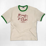 ドローイング ラビット リンガー Tシャツ - 4カラー