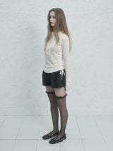 RIVET BUTTON HOODIE TOP