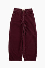 Heavy warm corduroy wide pants