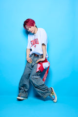 オクトパスフットボールTシャツ×バンダナ（レッド）
