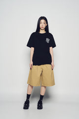 25SS ミックスタイプグラフィックスショートスリーブTシャツ ブラック