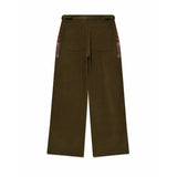 Western boots cut work pants / Khaki