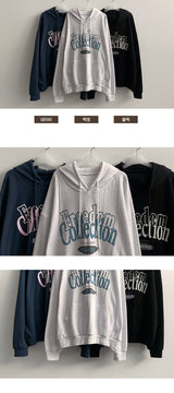 Poemy Lettering Over Hoodie