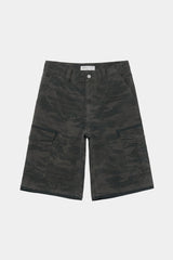 Camo Field Cargo Shorts (Washed Gray)