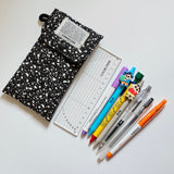 Pencil Pouch_Quilted Heart Black