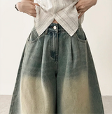 Meli Pintuck Denim Bermuda Shorts [Short & Long Selection*]