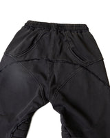 フリンジモーターウォッシュドパンツ GREY