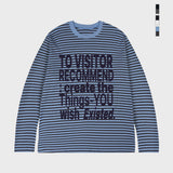 [UNISEX]ビジターストライプロングスリーブ