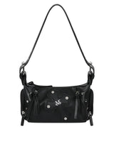 BAEL CROSS LEATHER PATCH MINI SHOULDER BAG