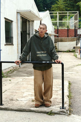 PIGMENT HENLEY NECK BUTTON HOODIE