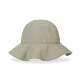VA Curved Logo Round Frill Bucket Hat / Beige