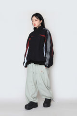 eyelet string nylon pants