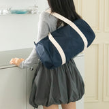 logo duffle bag_navy