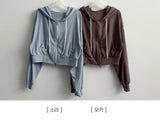 Ronit Linen Two-Way Hooded Zip-Up
