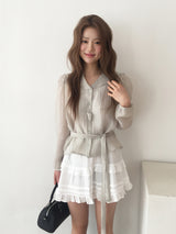 Sailor scarf blouse