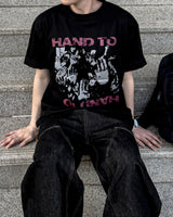 タッチグラフィックオーバーサイズハーフTシャツ