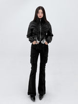 DOUBLE SHIRRING WINDBREAKER