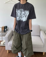 スプレープリンティドTシャツ
