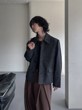 Lemad herringbone wool jacket