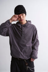 GRID HOOD ANORAK GREY