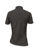  CURVED ZIP-UP SHIRT . DARK BROWN