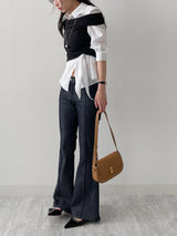 Port Off-Shoulder T-Shirt
