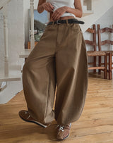 Clear Balloon Wide Cotton Pants